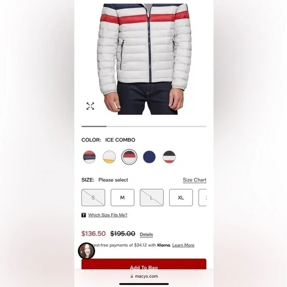 Tommy Hilfiger | Quilted Color Blocked Hooded Puffer Jacket (Small) - Picture 15 of 16